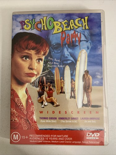 Psycho Beach Party (DVD, 2000) Lauren Ambrose, Nicholas Brendon Region 4
