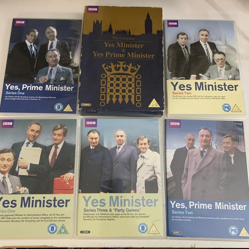Yes Minister & Yes Prime Minister: The Complete Series (DVD, 1980) Region 4 &2