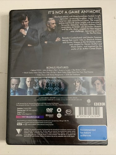 Sherlock : Series 4 (DVD, 2014) Benedict Cumberbatch Region 4 NEW