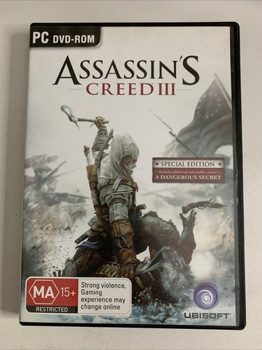 Assassins Creed III Special Edition PC Windows DVD-ROM Game