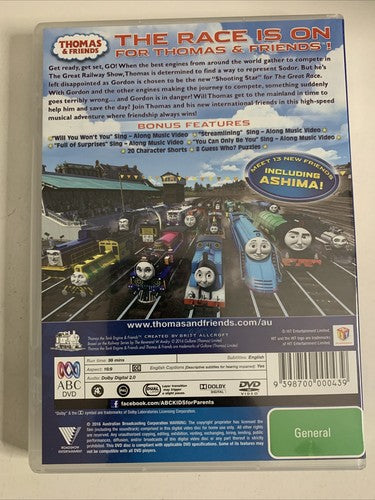 Thomas & Friends: The Great Race (DVD, 2016) Animated Movie Region 4 NEW