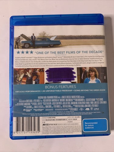 Green Book (Blu-ray, 2018) Mahershala Ali, Viggo Mortensen Region B