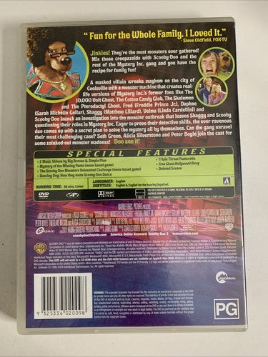 Scooby Doo 2: Monsters Unleashed (DVD, 2003) Region 4