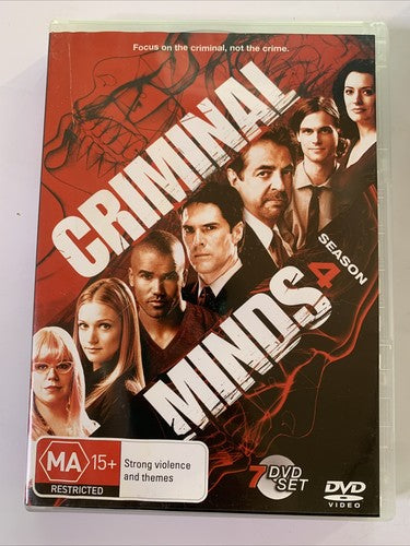 Criminal Minds : Season 4 (DVD, 2008, 7-Discs) Region 4