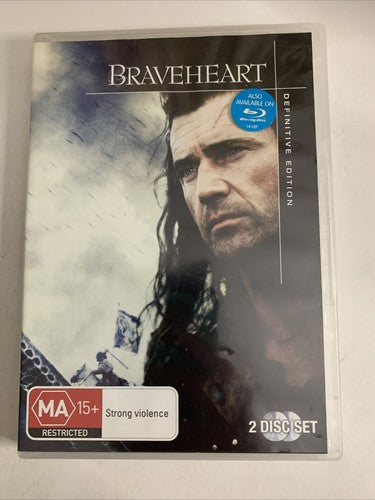 Braveheart (Definitive Edition, DVD, 1995, 2-Disc) Mel Gibson Region 4