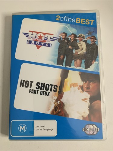 Hot Shots! / Hot Shots! Part Deux (DVD, 2-Disc) Charlie Sheen Region 4