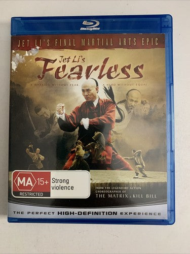 Fearless (Blu-ray, 2006) Jet Li Region B