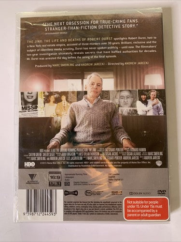 The Jinx: The Life & Deaths of Robert Durst (DVD, 2015) Region 4 NEW