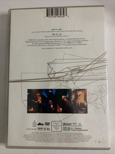 Coldplay – Live 2003 (DVD + CD, 2003, 2-Disc) All Regions