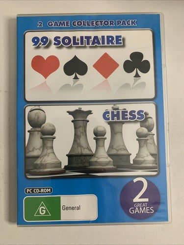 99 Solitaire / Chess PC Windows CD-ROM Game NEW