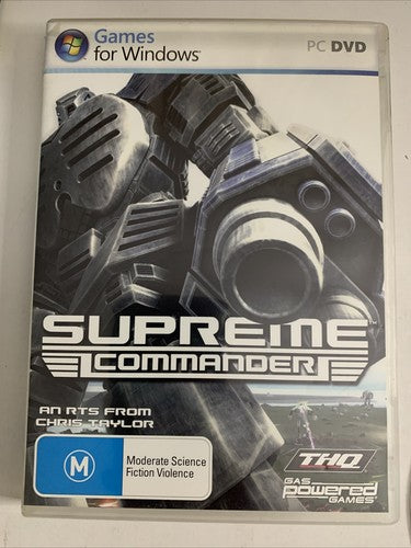 Supreme Commander PC DVD Windows Real Time Strategy Game