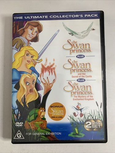 The Swan Princess 1, 2, 3 (Ultimate Collector's Edition, DVD, 1994) Region 4