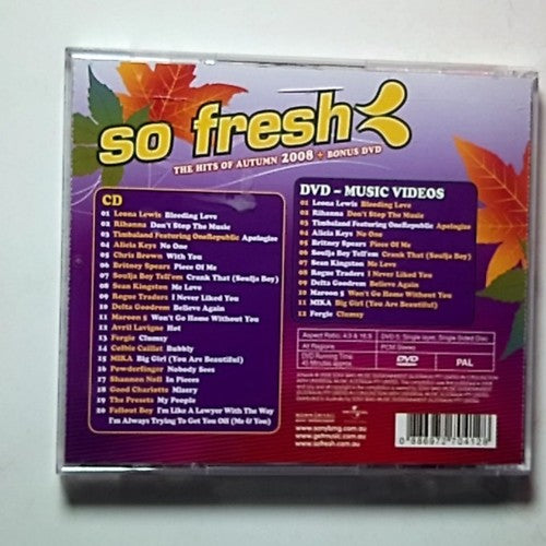 So Fresh: The Hits Of Autumn 2008 + Bonus DVD (CD + DVD, 2008) Australia
