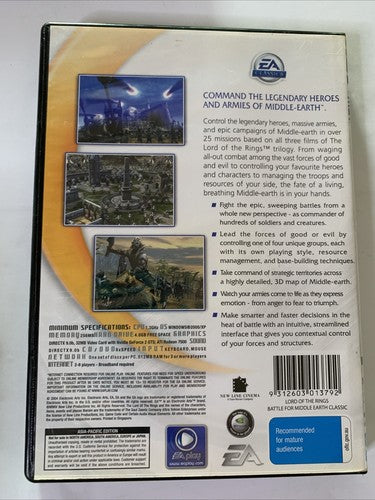 Lord of the Rings: The Battle For Middle-Earth PC Windows DVD Strategy Game