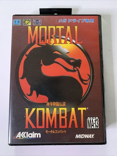 Mortal Kombat SEGA Mega Drive NTSC-J Japanese Game Complete