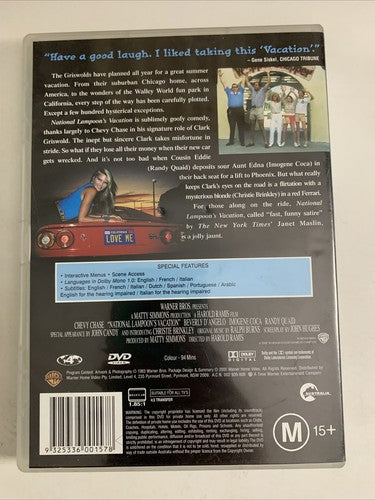 National Lampoon's Vacation (DVD, 1983) Chevy Chase, Randy Quaid Region 4