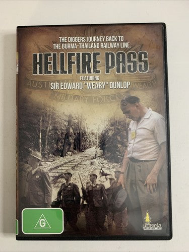 Hellfire Pass (DVD, 1987) Sir Edward Weary Dunlop  All Regions NEW