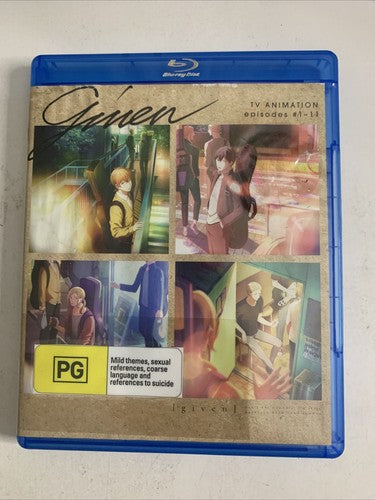 Given : Season 1 (Blu-ray, 2019, 2-Disc) Anime Region B & A