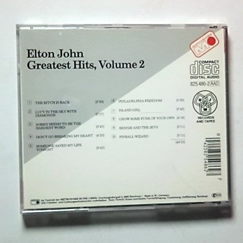 Elton John – Greatest Hits, Volume 2 (CD, 1985) Europe 825 486-2