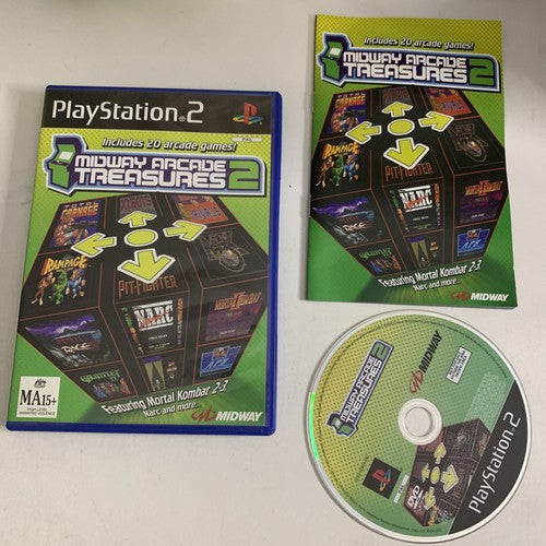 Midway Arcade Treasures 2 (Sony PlayStation 2, 2004) PAL Game Complete
