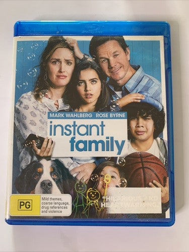 Instant Family (Blu-ray, 2018) Isabela Moner, Mark Wahlberg, Rose Byrne Region B