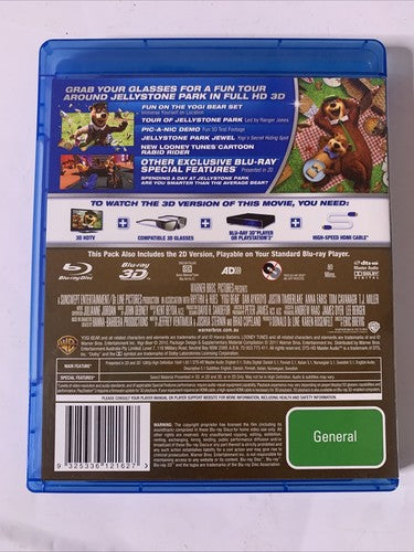 Yogi Bear 3D (Blu-ray 3D + 2D, 2010, 2-DIsc) Animation Region B