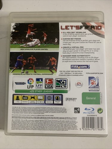 FIFA 10 PS3 Sony PlayStation 3 Football Soccer Game Complete