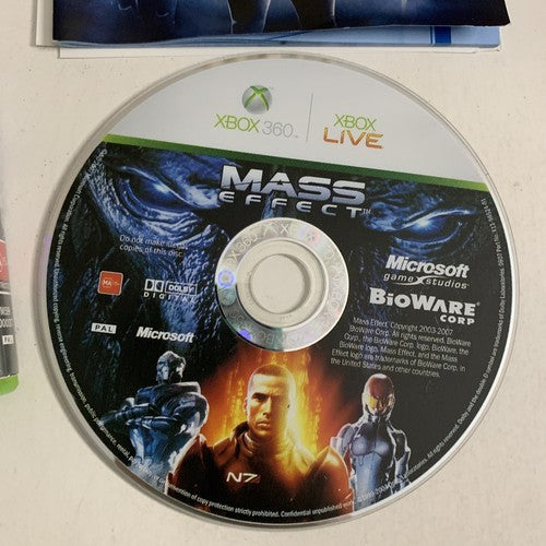 Mass Effect Microsoft XBOX 360 PAL 2007 Game Complete