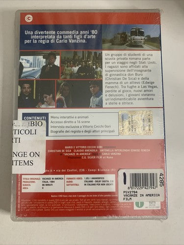 Vacanze In America (DVD, 1984) Italian Comedy Film All Regions NEW