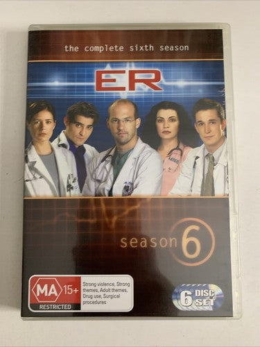 ER : The Complete Season 6 (DVD, 1999, 6-Disc) Region 4