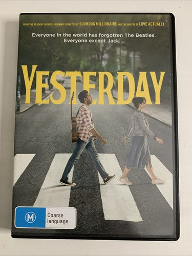 Yesterday (DVD, 2019) Himesh Patel, Lily James, Ed Sheeran Region 4