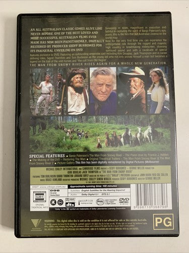 The Man from Snowy River (DVD, 1982) Kirk Douglas, Sigrid Thornton Region 4