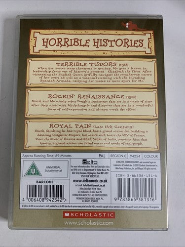 Horrible Histories: Terrible Tudors, Rockin' Renaissance, Royal Pain (DVD) NEW