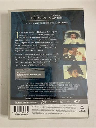 Love Among the Ruins (DVD, 1975) Laurence Olivier, Katharine Hepburn Region 4