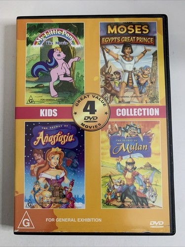 My Little Pony: The Movie / Moses / Anastasia / Mulan (DVD) Region 4