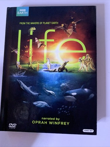 BBC Earth Life (DVD, 2007, 4-DIsc) Documentary Narrated Oprah Winfrey Region 1