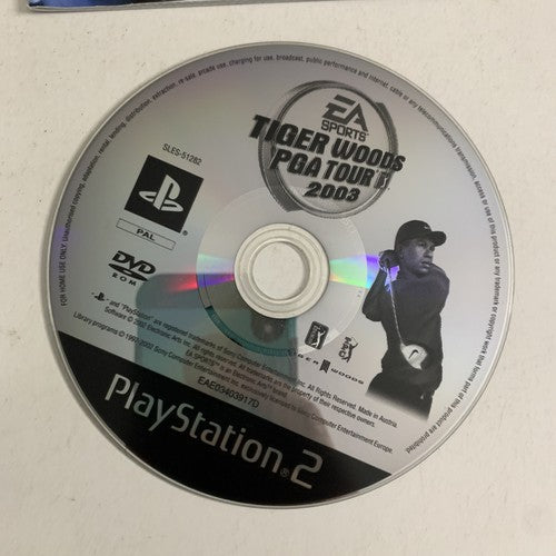 Tiger Woods PGA Tour 2003 PS2 Sony PlayStation 2 PAL Golf Game Complete