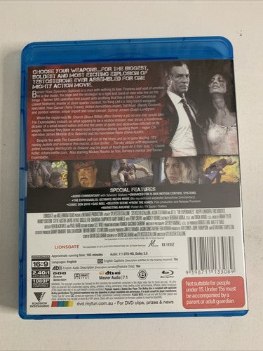 The Expendables (Blu-ray, 2010) Sylvester Stallone, Dolph Lundgren, Jason Statha