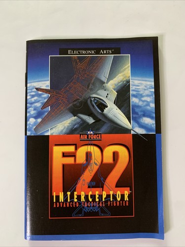 F-22 Interceptor (Sega Mega Drive, 1991) PAL Game Complete