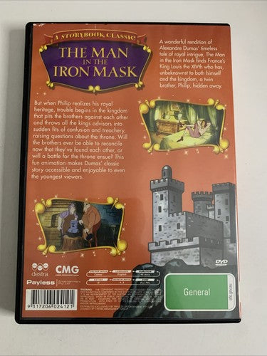 The Man In The Iron Mask (DVD, 1985)  Colin Friels Animation All Regions