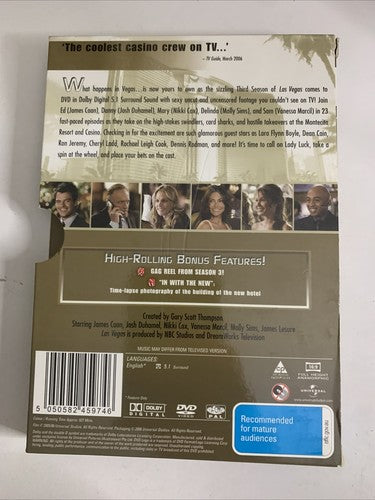 Las Vegas : Season 3 (DVD, 2004, 6-Disc) Region 4