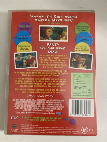 Psycho Beach Party (DVD, 2000)  Lauren Ambrose, Nicholas Brendon Region 4