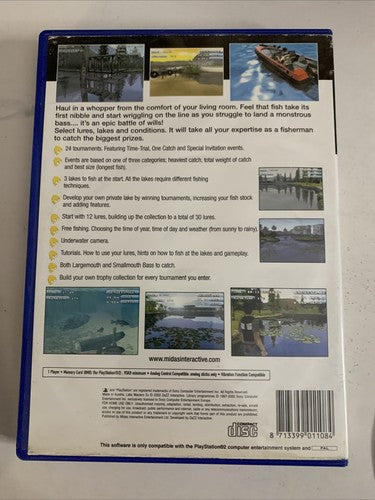 Lake Masters EX Fishing PS2 PlayStation 2 PAL 2009 Game Complete