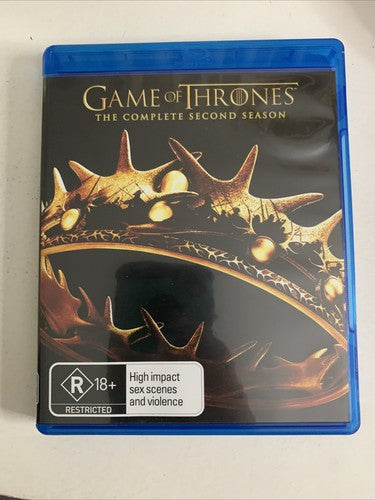 Game of Thrones : Season 2 (Blu-ray, 2012, 5-Disc) Region B