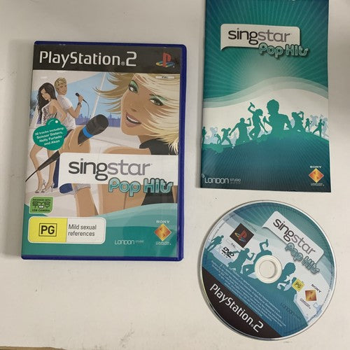 Singstar Pop Hits  PS2 Sony PlayStation 2  PAL Karaoke Game Complete