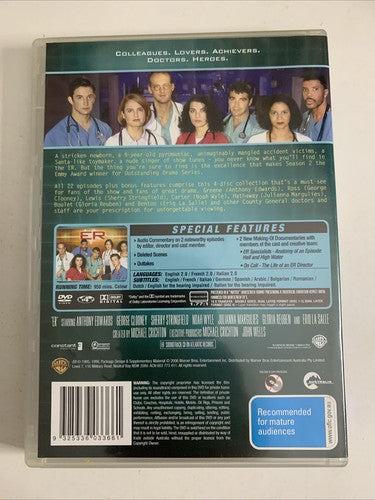 ER : The Complete Season 2 (DVD, 1995, 4-Disc) Region 4