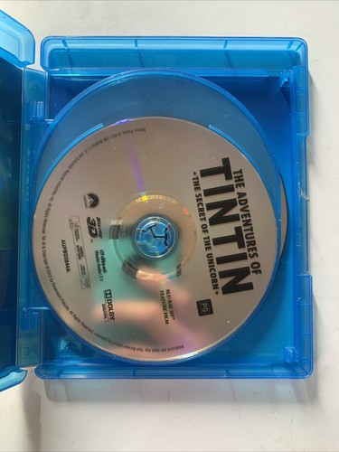 The Adventures of Tintin: Secret of the Unicorn (Bluray 3D + 2D, 3-Disc) RegionB