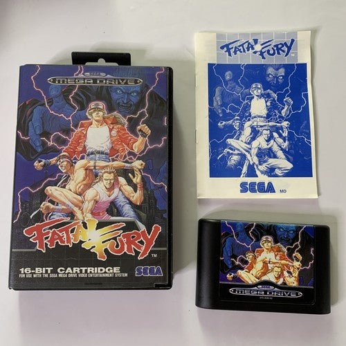 Fatal Fury SEGA Mega Drive PAL 1993 Fighting Game Complete