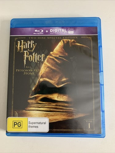 Harry Potter and the Philosopher's Stone Year 1 (Blu-ray, 2001, 2-Disc) Region B
