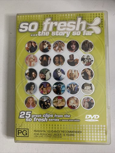 Various – So Fresh: ...The Story So Far (DVD, 2001) Music Videos All Regions